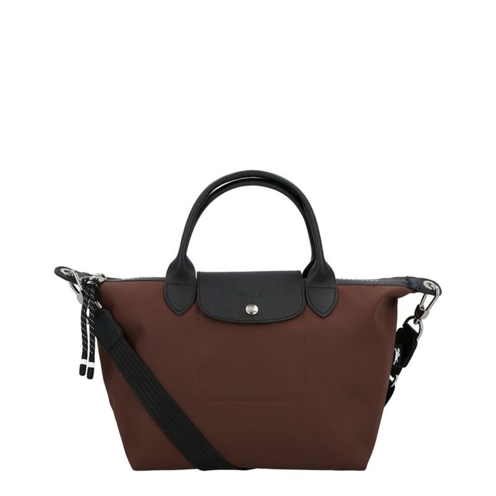 Longchamp Le Pliage Energy Small Nylon & Leather Crossbody, Brown